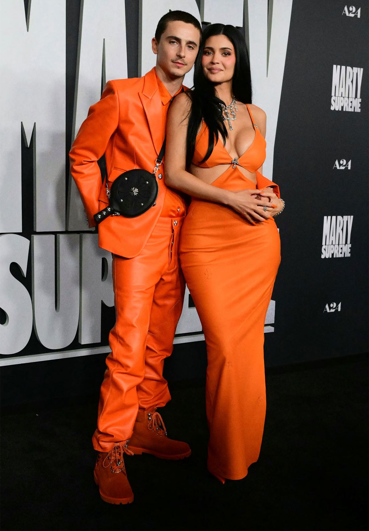 Feature Kylie Jenner and Timothee Chalamet Show Off Their Coordinating Accessories After Matching on Red Carpet