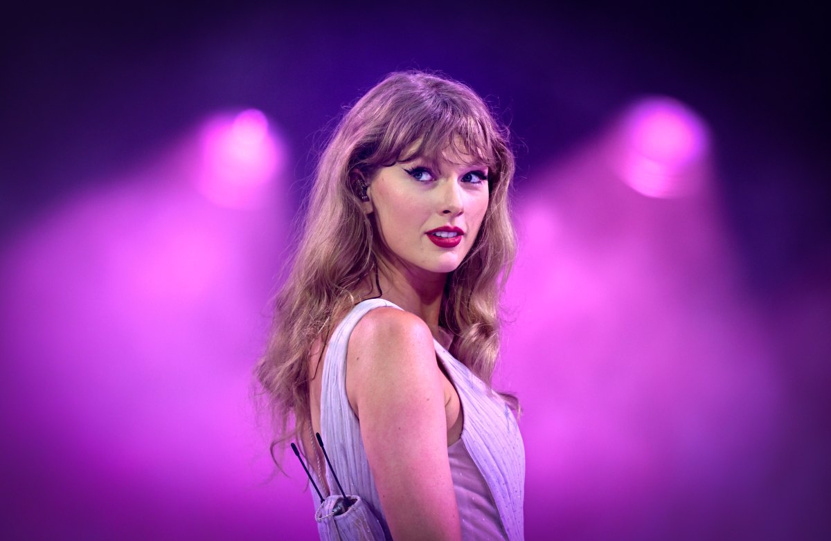 Taylor Swift performs onstage during "Taylor Swift | The Eras Tour" at Wembley Stadium on August 15, 2024 in London, England.