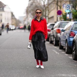 red sweater