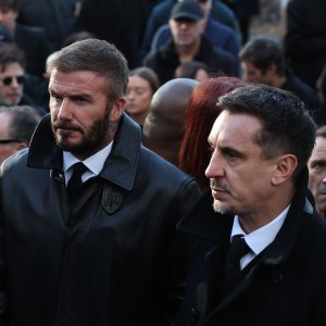 GettyImages2252516022 David Beckham Attends Stone Roses Bassists Funeral Amid Family Drama