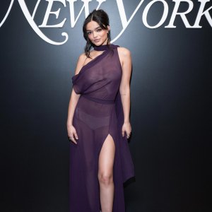 Rachel Zegler Rocks a Naked Dress at a Cocktail Party in NYC