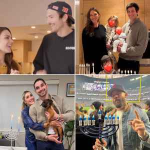 Stars Celebrate Hanukkah 2025 Ashton Kutcher Karlie Kloss Alan Bersten