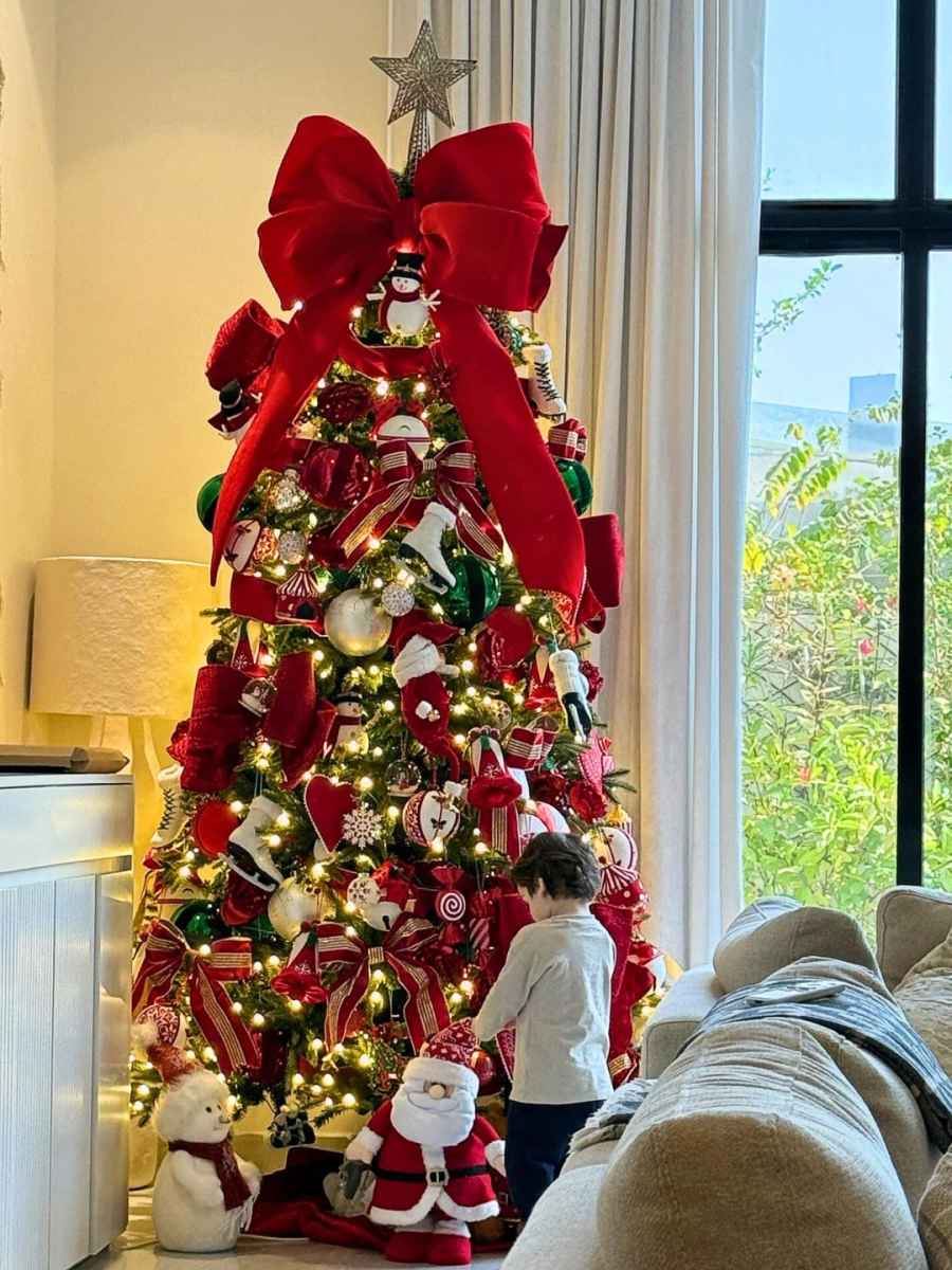 Stars Decorate for the 2025 Holidays Khloe Kardashian Selena Gomez and More Celebrities Festive Homes Lindsay Lohan