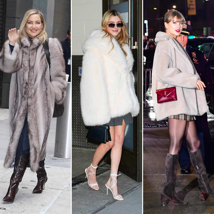 Stars Showing Off Their Fuzzy Winter Coat