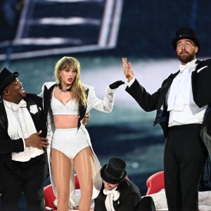 Taylor Swift Breaks Down Travis Kelces Eras Tour Cameo in New Docuseries Episodes