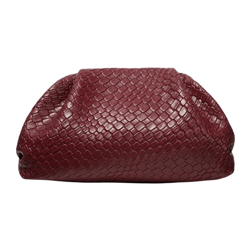 Qwinee Woven Evening Dumpling Clutch