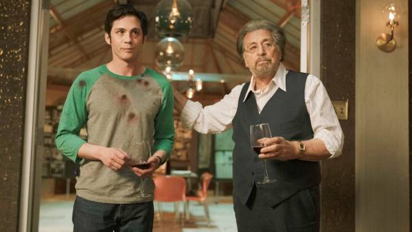 Logan Lerman and Al Pacino in Hunters