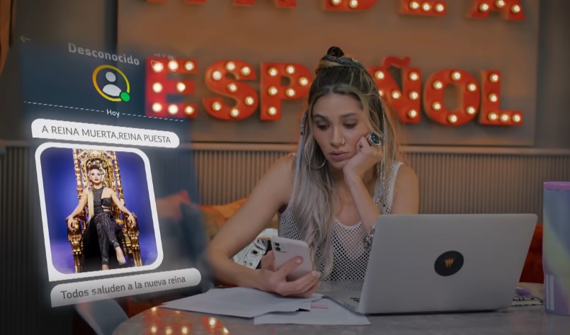 Mariana Gómez es Irma Serna 'El huracán Irma', en 'La Reina del Flow'.