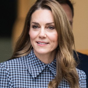 LONDON, ENGLAND - NOVEMBER 27: Catherine, Princess of Wales arrives to visit children's mental health charity Anna Freud at Anna Freud Centre on November 27, 2025 in London, England. (Photo by Samir Hussein/WireImage)