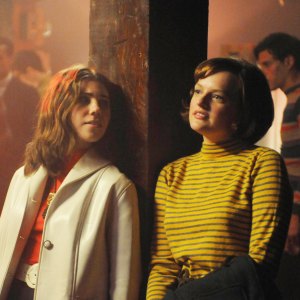Zosia Mamet and Elisabeth Moss in Mad Men season 4