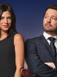 Jason Priestley and Cindy Sampson in Private Eyes