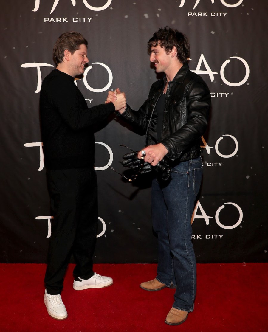 Benson Boone and Jon Schwartz (TAO Group Exec.) at TAO Park City