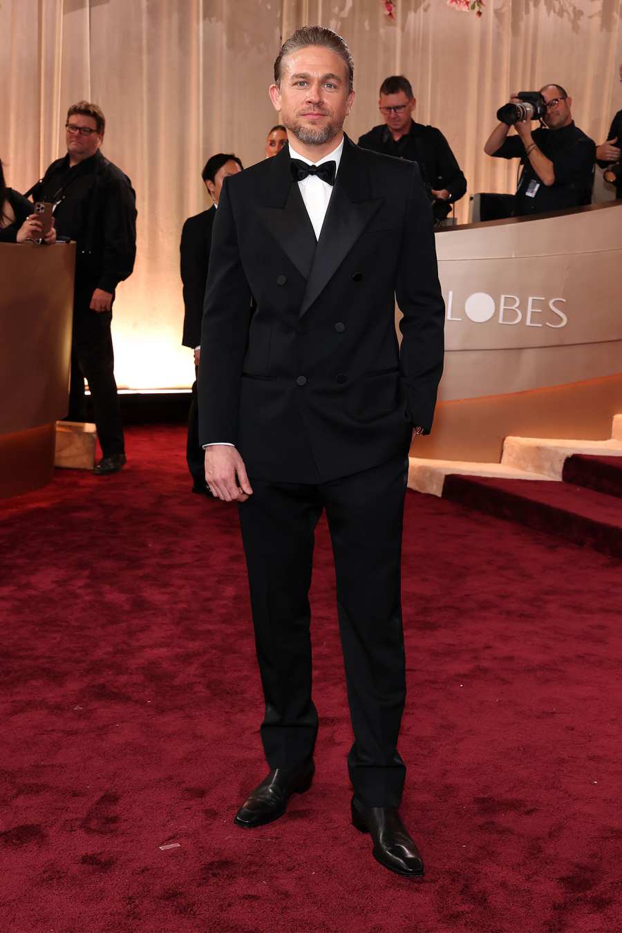 Charlie Hunnam Red Carpet Arrival Golden Globes 2026