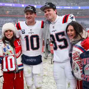 Drake Maye Ann Michael Maye Hunter Henry AFC Championship Game