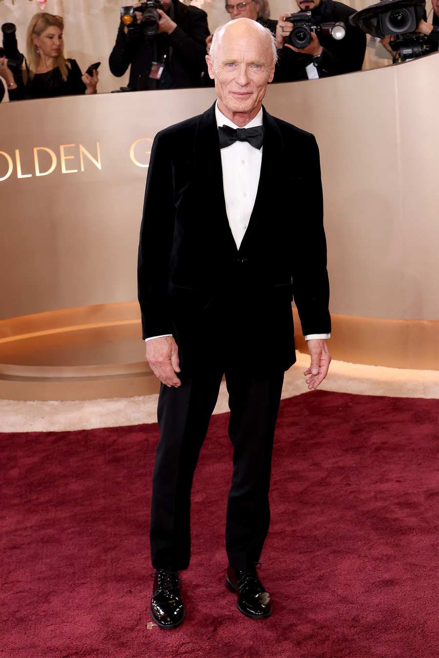 Ed Harris Red Carpet Arrival Golden Globes 2026