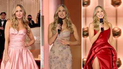 Feature All the Looks Nikki Glaser Wore While Hosting the 2026 Golden Globes
