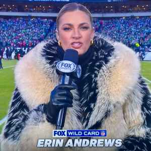Feature Peta Reacts to Erin Andrews Viral Fur Coat at Playoff Game