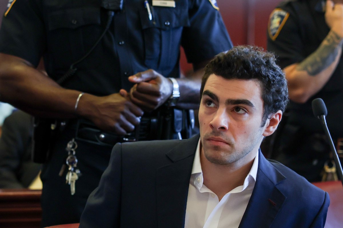 Luigi Mangione in court.