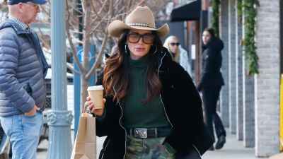 Kyle Richards is seen on December 23, 2025 in Aspen, Colorado.