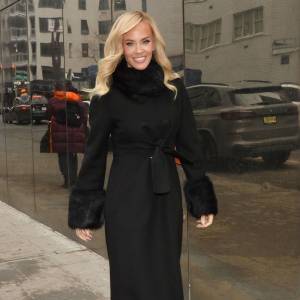 Jenny McCarthy is seen arriving at "Good Night New York" studio on January 06, 2026 in New York City.