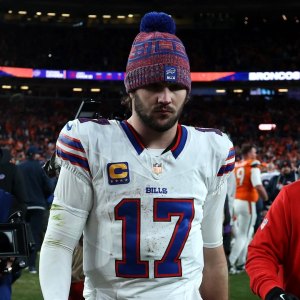 GettyImages-2256820427 Josh Allen Breaks Down in Tears After Playoffs Loss