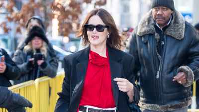 Claire Foy is seen in Hudson Square on January 21, 2026 in New York City.