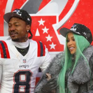 GettyImages-2258183338 cardi b reacts to patriots stefon diggs afc win