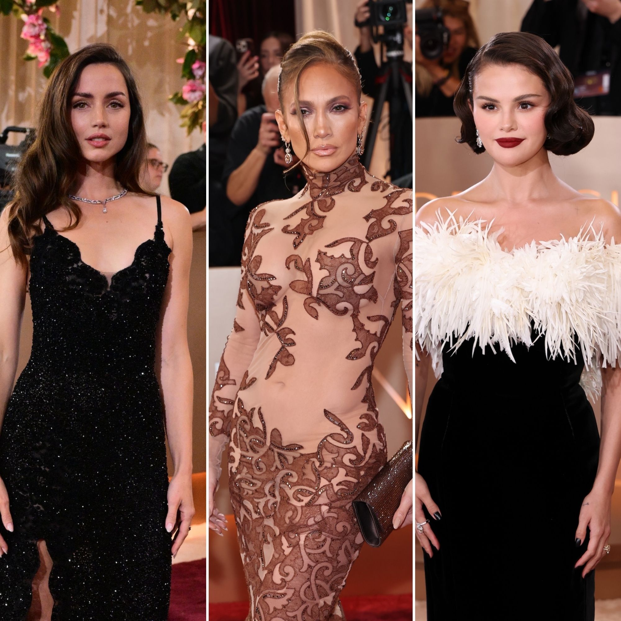Ana de Armas, Jennifer Lopez y Selena Gomez