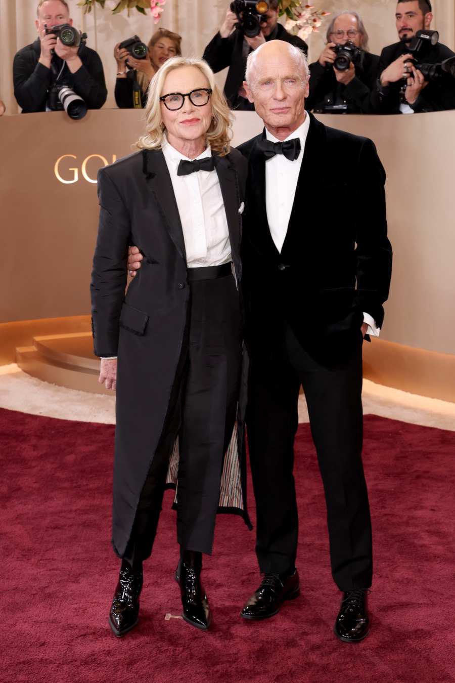 Hottest Couples at 2025 Golden Globe Awards Amy Madigan and Ed Harris
