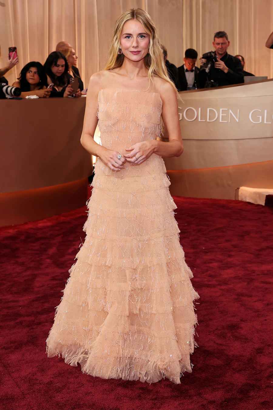 Justine Lupe Red Carpet Arrival Golden Globes 2026