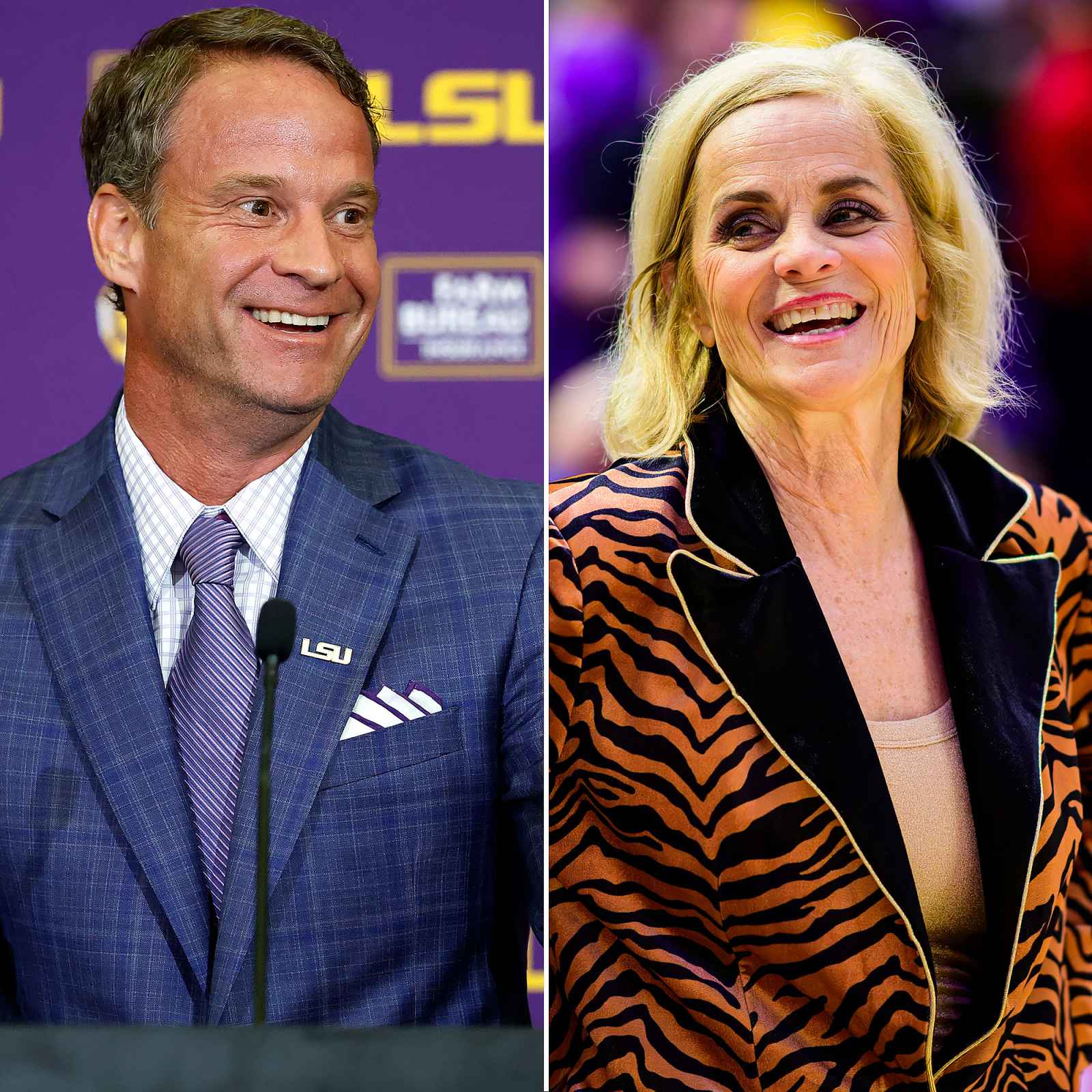 Lane Kiffin Holds Hands With LSU's Kim Mulkey as Ole Miss Plays in ...