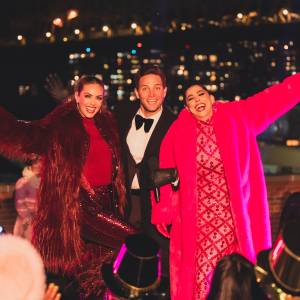 Jessica Carrillo, Gabriel Coronel y Lourdes Stephen