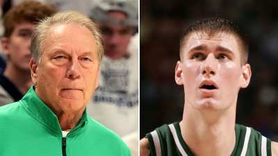Michigan State Tom Izzo Responds After Bizarrely Kicking Former Player Out of Arena From Across the Floor