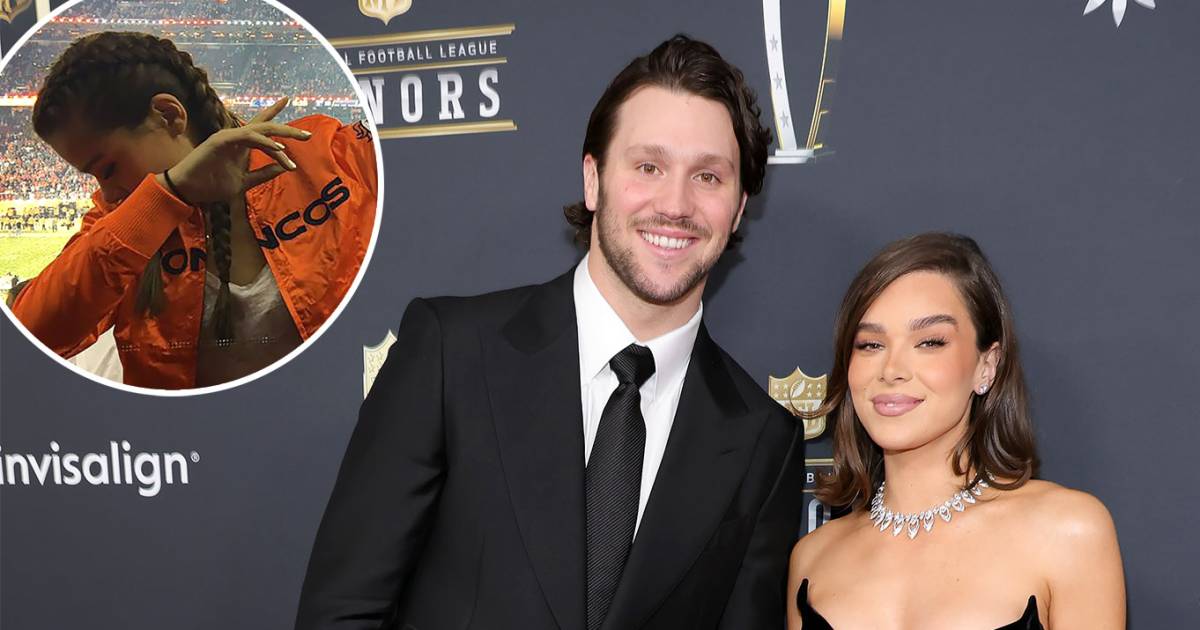 Josh Allen은 Broncos Gear에서 아내 Hailee Steinfeld의 바이러스 성 사진에 응답합니다. Josh Allen은 Broncos Gear에서 아내 Hailee Steinfeld의 바이러스 성 사진에 응답합니다.