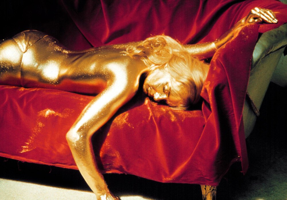 Sydney Sweeney Poses Naked While Covered in Gold Body Paint MSDGOLD_EC005
