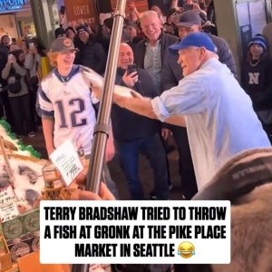 Terry Bradshaw at Pike Place Market