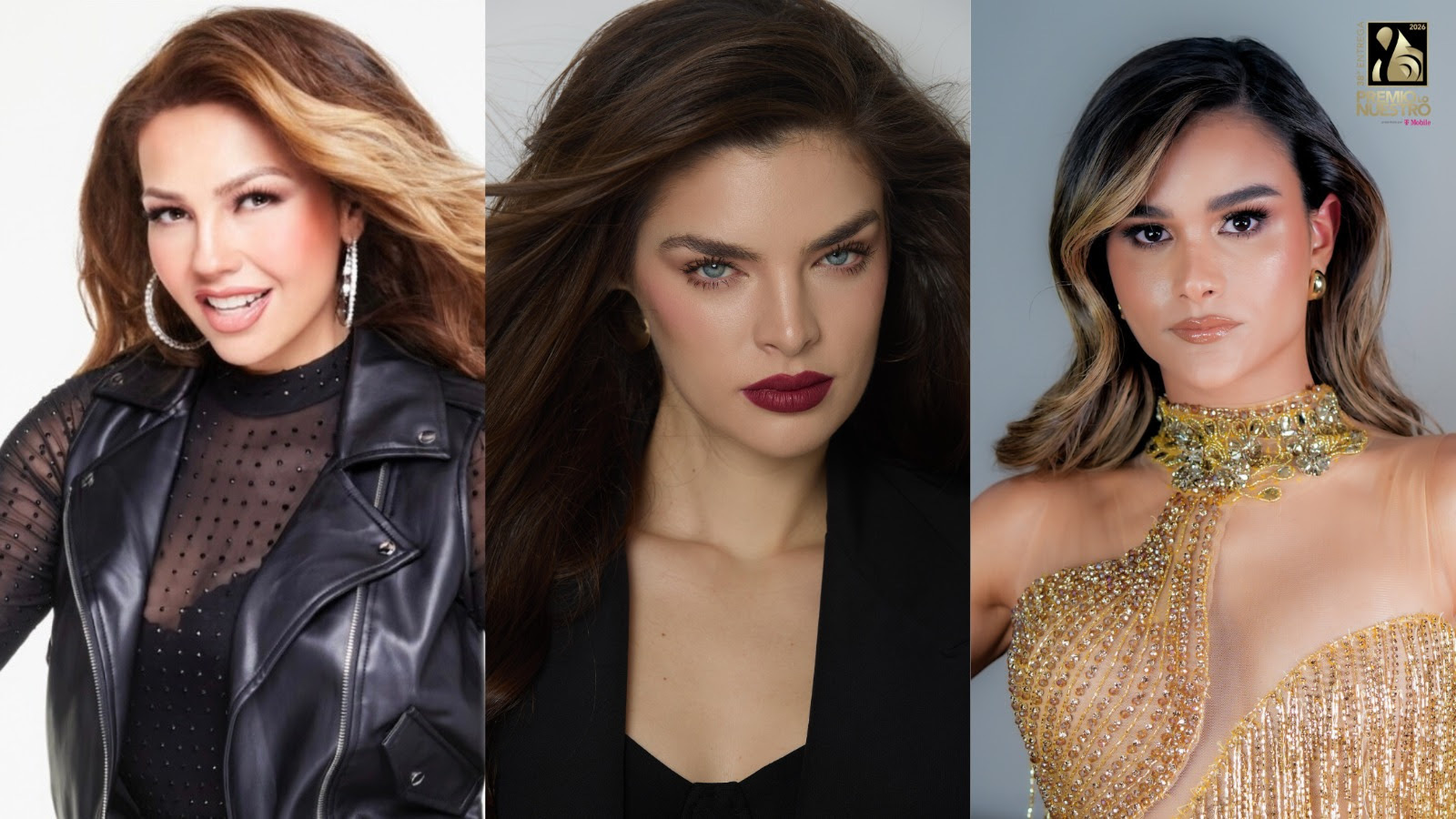 Thalía regresa como anfitriona de Premio Lo Nuestro 2026 junto a Nadia Ferreira y Clarissa Molina.