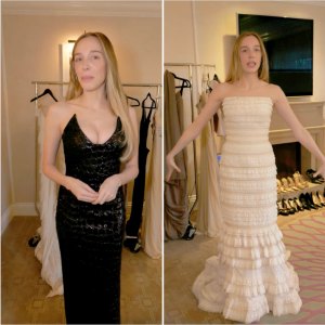 Alex Cooper Asks Fans for Help Choosing Her Golden Globes Dress