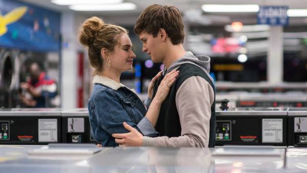Lily James and Ansel Elgort in Baby Driver