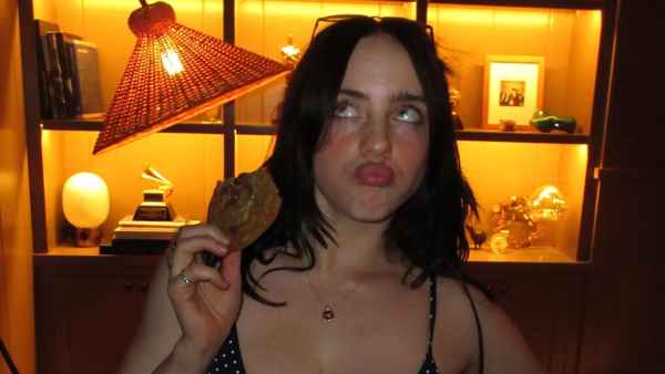 Billie Eilish Puts Her Curves on Display in a Cleavage-Baring Top to Kick Off 2026
