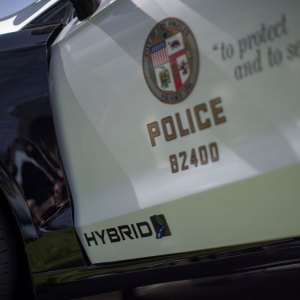A Los Angeles police car