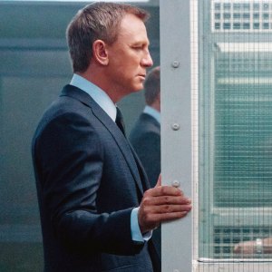 Daniel Craig as James Bond and Christoph Waltz in No Time to Die