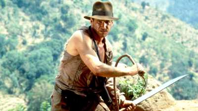 Harrison Ford in Indiana Jones and the Temple of Doom