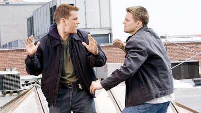 Matt Damon and Leonardo DiCaprio in The Departed