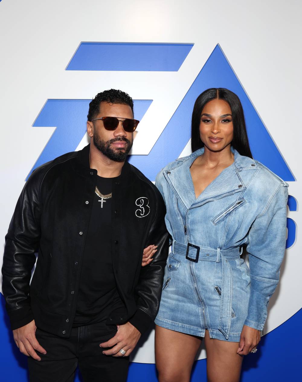 SAN FRANCISCO, CALIFORNIA - FEBRUARY 06: (L-R) Russell Wilson and Ciara attend Madden Bowl presented by SUPER BOWL EA SPORTS&trade; at Super Bowl LX on February 06, 2026 in San Francisco, California. (Photo by Jesse Grant/Getty Images for EA Sports)