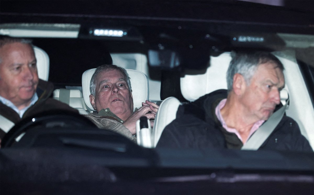 Andrew Mountbatten Windsor Leaves Aylsham Police Station