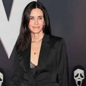 US actress Courteney Cox attends the premiere of "Scream 7" at the Paramount Theatre in Los Angeles on February 25, 2026. (Photo by Jean-Baptiste LACROIX / AFP via Getty Images)