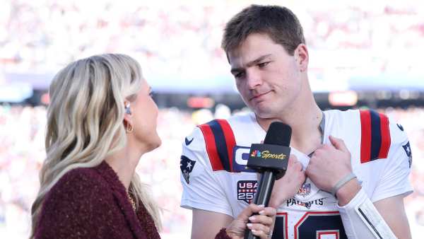 Drake Maye Holds Back Tears After Patriots Lose Super Bowl 2026
