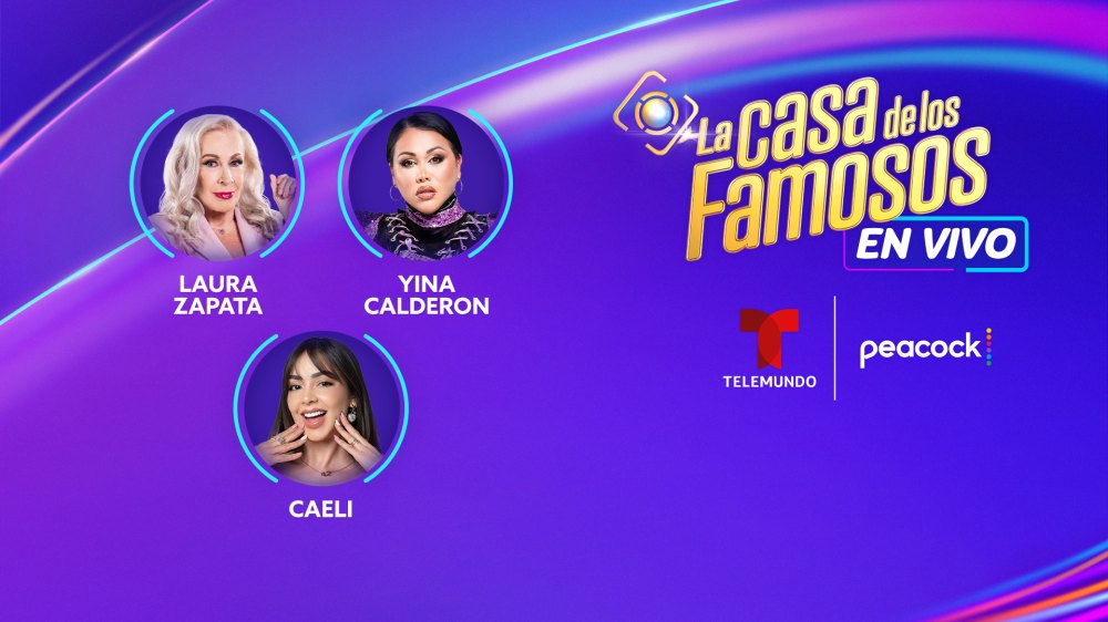 Caeli, la actriz Laura Zapata y la empresaria colombiana Yina Calderón.