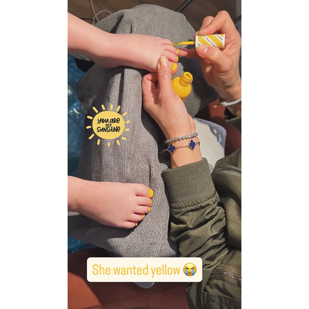 Kaley Cuoco Takes Her Daughter to Get 1st Pedicure 2
